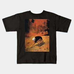 Untitled (Creature), by Zdzisław Beksiński Kids T-Shirt